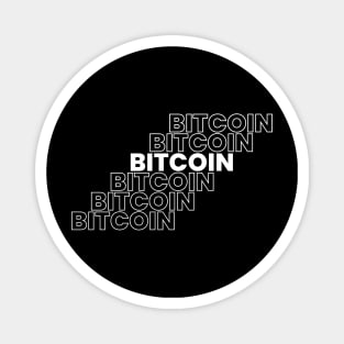 Bitcoin typography Magnet